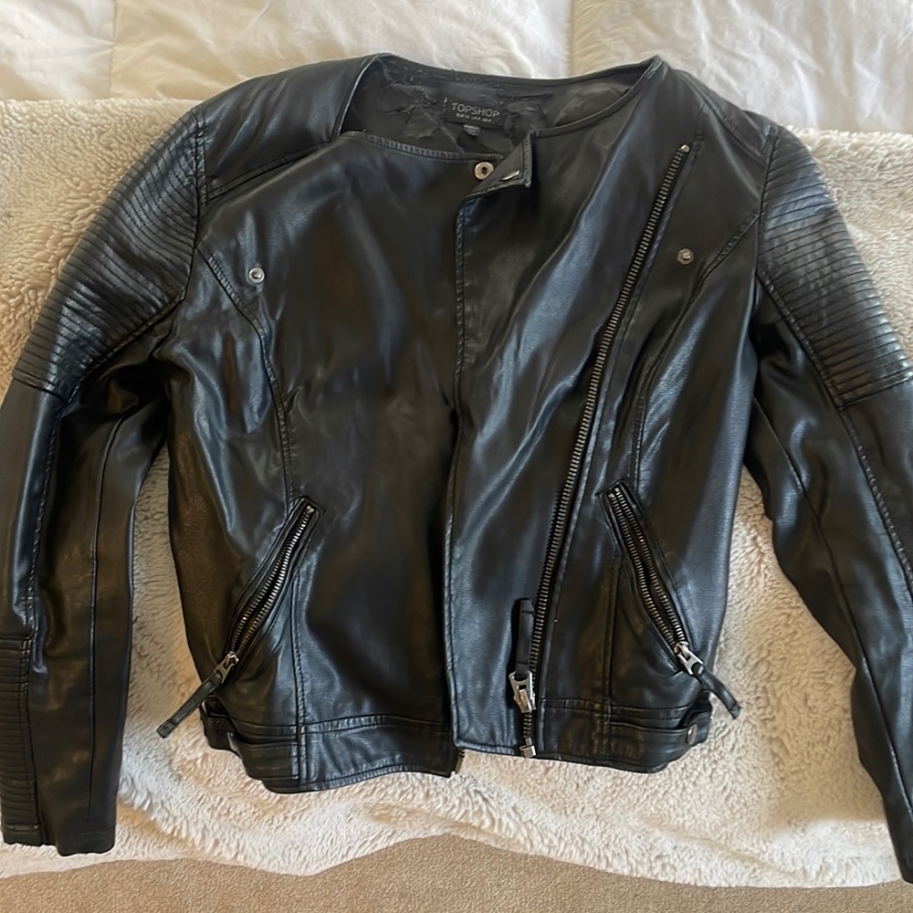 Top shop leather jacket
